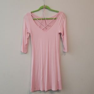 NWOT PAPAY CRISS CROSS FRONT MINI DRESS